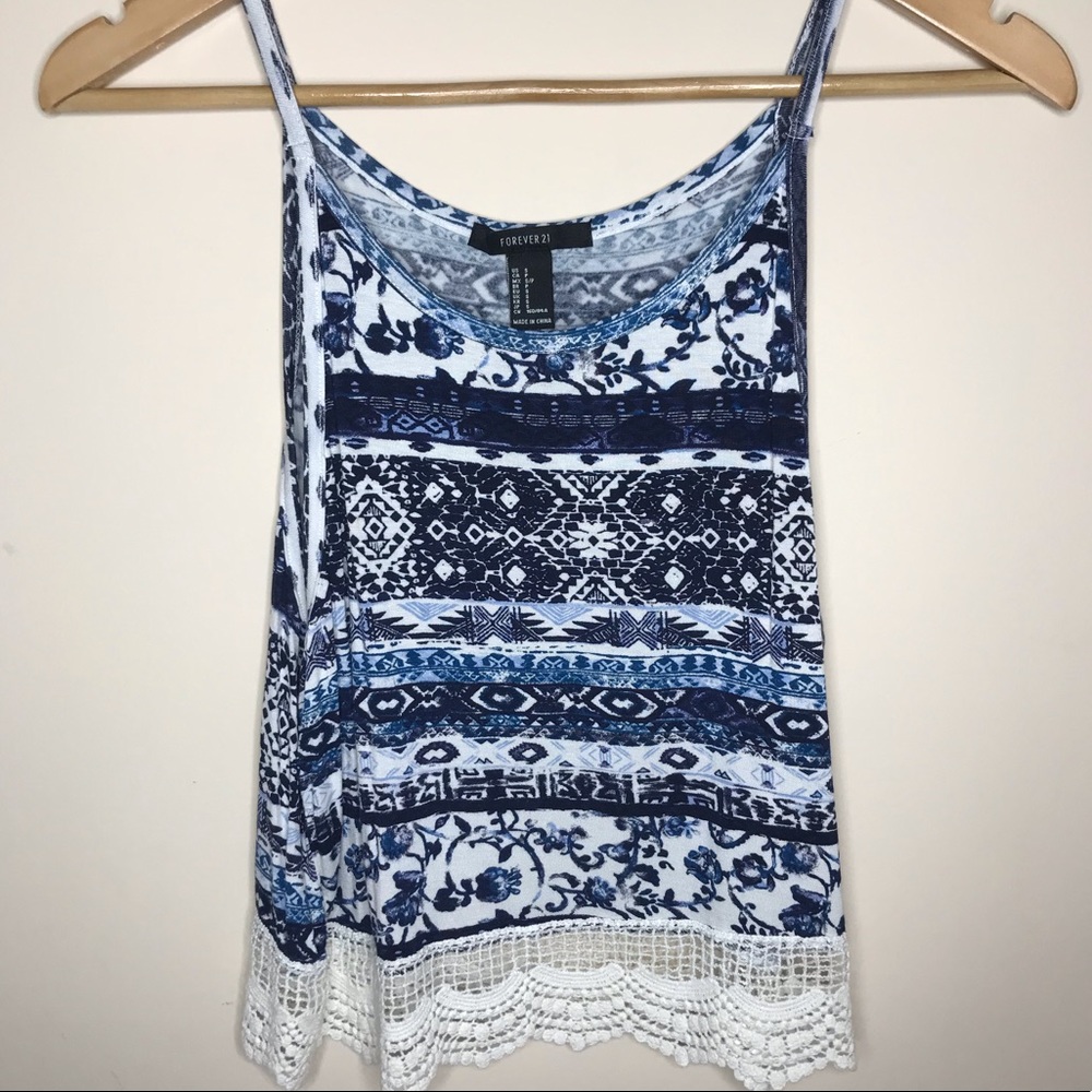 5 for $15!📣 Forever 21 Lace Trimmed Tank Top